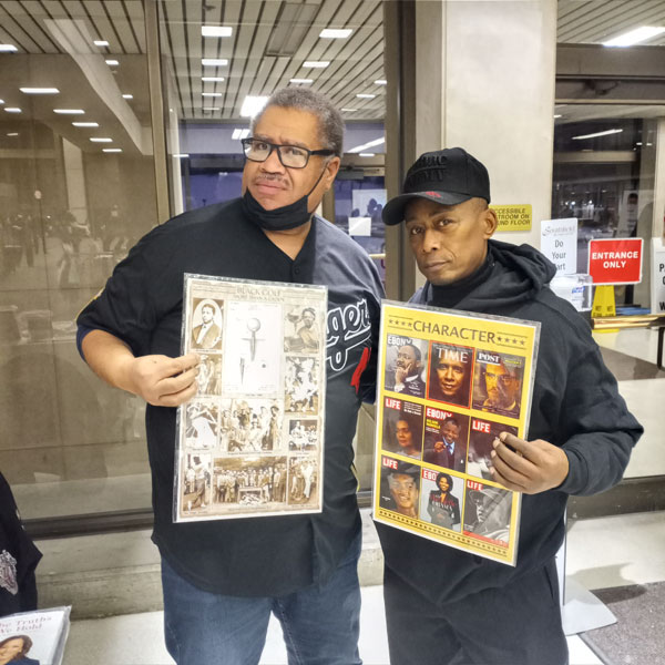 Charles Yound owner CCandBooks and Hip-Hop pioneer Professor Griff from the legendary group Public Enemy and owner Charles Young